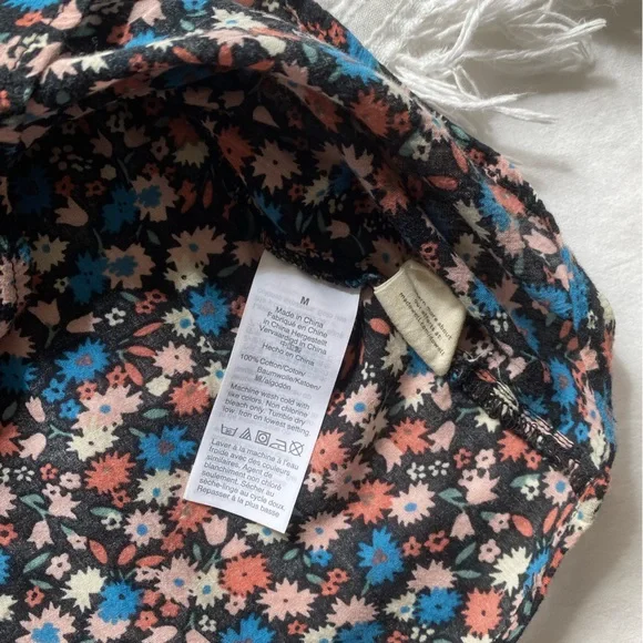 Madewell Floral Ruffle-Yoke Cotton Long Sleeve Blouse - Picture 14 of 14